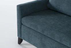 Mikayla Teal 48" Twin Sofa Sleeper -Living Room Furniture Shop 270874 blue fabric sleeper detail 44
