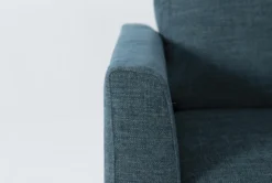 Mikayla Teal 48" Twin Sofa Sleeper -Living Room Furniture Shop 270874 blue fabric sleeper detail 45