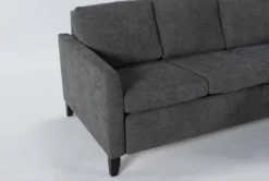 Mikayla Graphite 76" Queen Plus Sleeper With Reversible Chaise -Living Room Furniture Shop 270875 grey fabric sleeper detail 44