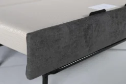 Mikayla Graphite 76" Queen Plus Sleeper With Reversible Chaise -Living Room Furniture Shop 270875 grey fabric sleeper hardware 51