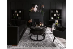 Leo 2 Piece Glass Nesting Coffee Table Set -Living Room Furniture Shop 271468 brown wood coffee table room 45