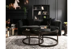 Leo 2 Piece Glass Nesting Coffee Table Set -Living Room Furniture Shop 271468 brown wood coffee table room 48