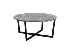 Liv Black Faux Marble Round Coffee Table With Matte Black Base 6 Liv Black Faux Marble Round Coffee Table With Matte Black Base -Living Room Furniture Shop 271686 black marble coffee table detail 45