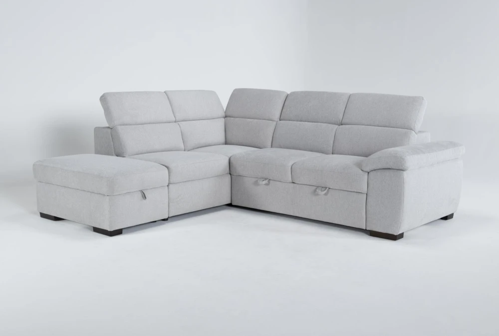 Dante 104" 3 Piece Convertible Sleeper Sectional With Left Arm Facing Storage Chaise 2 Dante 104" 3 Piece Convertible Sleeper Sectional With Left Arm Facing Storage Chaise - Image 2