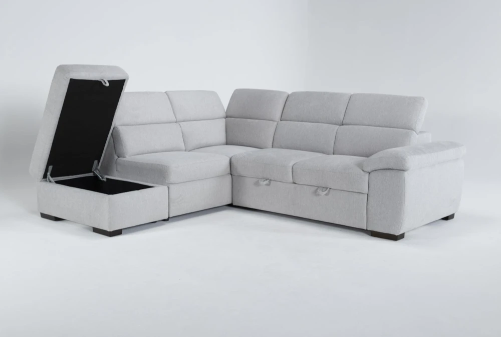 Dante 104" 3 Piece Convertible Sleeper Sectional With Left Arm Facing Storage Chaise 3 Dante 104" 3 Piece Convertible Sleeper Sectional With Left Arm Facing Storage Chaise - Image 3