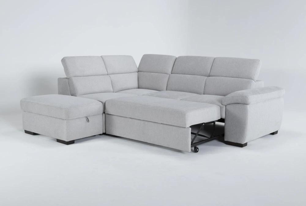Dante 104" 3 Piece Convertible Sleeper Sectional With Left Arm Facing Storage Chaise 4 Dante 104" 3 Piece Convertible Sleeper Sectional With Left Arm Facing Storage Chaise - Image 4