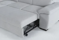 Dante 104" 3 Piece Convertible Sleeper Sectional With Left Arm Facing Storage Chaise 16 Dante 104" 3 Piece Convertible Sleeper Sectional With Left Arm Facing Storage Chaise -Living Room Furniture Shop 271731 grey fabric sectional side 20