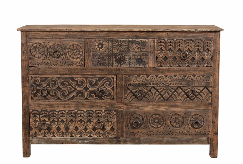 Wood 7 Drawer Cabinet 2 Wood 7 Drawer Cabinet - Image 2