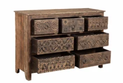 Wood 7 Drawer Cabinet 10 Wood 7 Drawer Cabinet -Living Room Furniture Shop 271821 natural wood chest storage 12