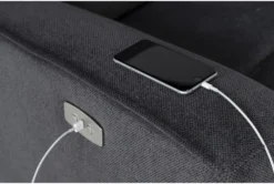 Ronan Steel Power Recliner With USB 11 Ronan Steel Power Recliner With USB -Living Room Furniture Shop 272862 silver fabric recliner detail 44