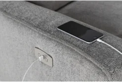 Ronan Oatmeal 77" Power Reclining Loveseat With Storage Console & USB -Living Room Furniture Shop 272873 beige fabric console loveseat detail 45