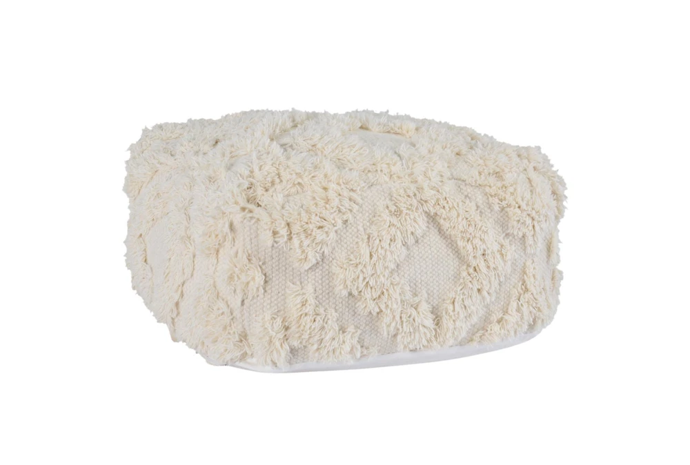 Pouf-Ivory Diamond 24X24X12 1 Pouf-Ivory Diamond 24X24X12