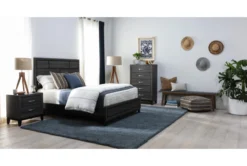 Pouf-Natural + Black Stripe 24 X 24 X 12 -Living Room Furniture Shop 273247 black fabric pouf room 41