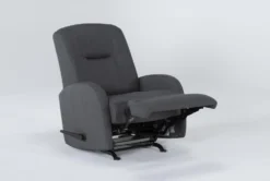 Franco III Fabric Rocker Recliner -Living Room Furniture Shop 273548 blue fabric rocker side 19