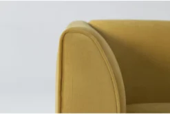 Frances Velvet 60" Settee -Living Room Furniture Shop 275273 yellow fabric settee detail 45