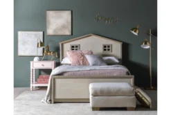 Modena 29" Nailhead Ottoman -Living Room Furniture Shop 275305 natural fabric ottoman room 59