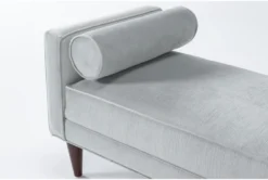 Rose 70" Velvet Settee -Living Room Furniture Shop 275313 blue fabric settee detail 45