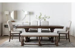 Regent 60" Dining Bench -Living Room Furniture Shop 275485 grey wood dining bench room 47