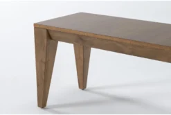 Chandler 60" Dining Bench -Living Room Furniture Shop 275784 brown wood dining bench detail 44