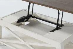 Sims Lift-Top Coffee Table With Casters -Living Room Furniture Shop 275809 white wood coffee table detail 44