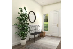 Melody Metal Spindle Bench 36 Melody Metal Spindle Bench -Living Room Furniture Shop 275857 black metal bench room 92