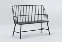 Melody Metal Spindle Bench 23 Melody Metal Spindle Bench -Living Room Furniture Shop 275857 black multi media cabinet side 18