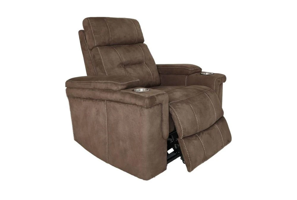 Jagger Brown Power Recliner With Power Headrest, Cupholders & USB 3 Jagger Brown Power Recliner With Power Headrest, Cupholders & USB - Image 3