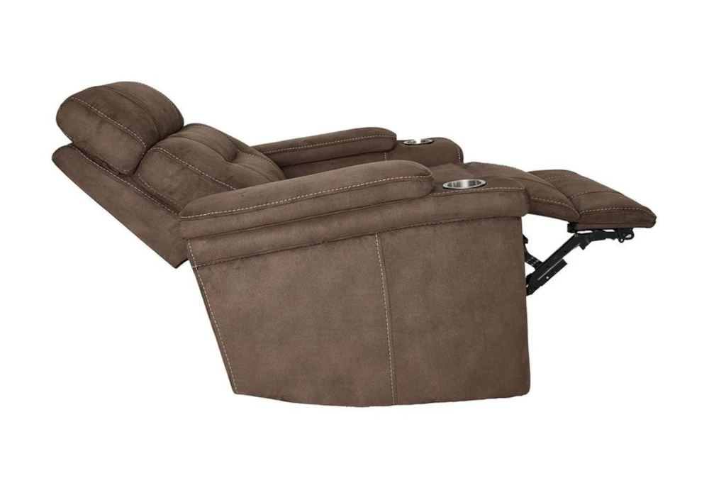 Jagger Brown Power Recliner With Power Headrest, Cupholders & USB 2 Jagger Brown Power Recliner With Power Headrest, Cupholders & USB - Image 2