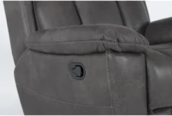 Ackert Grey Manual Glider Recliner -Living Room Furniture Shop 276029 grey polyester recliner detail 44