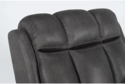 Ackert Grey Manual Glider Recliner -Living Room Furniture Shop 276029 grey polyester recliner detail 45