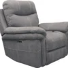 Bateman Light Grey Power Recliner With Power Headrest & USB