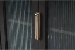 Palladium Reeded Door Accent Cabinet -Living Room Furniture Shop 276235 brown wood chest detail 44