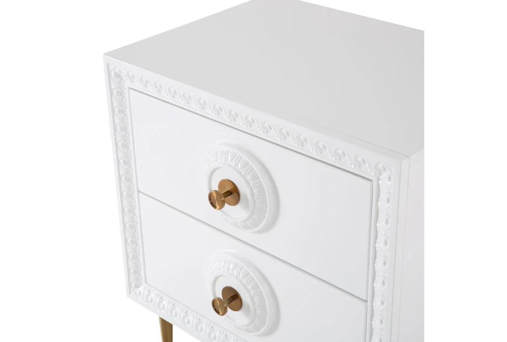 Agnes White Lacquer End Table 5 Agnes White Lacquer End Table - Image 5