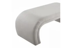 Isla Light Grey Velvet Bench 9 Isla Light Grey Velvet Bench -Living Room Furniture Shop 276596 grey fabric bench detail 44