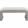Isla Light Grey Velvet Bench