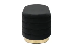 Celeste Black Velvet Storage Bench 11 Celeste Black Velvet Storage Bench -Living Room Furniture Shop 276609 black fabric bench side 14