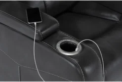 Bronson Flint Home Theater Power Wallaway Recliner With Power Headrest & USB -Living Room Furniture Shop 276992 grey polyester recliner hardware 51