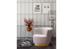 Florence Blush Velvet Swivel Accent Chair -Living Room Furniture Shop 277103 pink fabric accent chair room 85