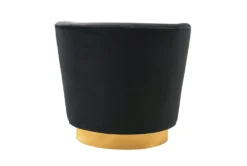 Florence Black Velvet Swivel Accent Chair -Living Room Furniture Shop 277108 black fabric accent chair back 82