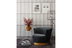 Florence Black Velvet Swivel Accent Chair -Living Room Furniture Shop 277108 black fabric accent chair room 85