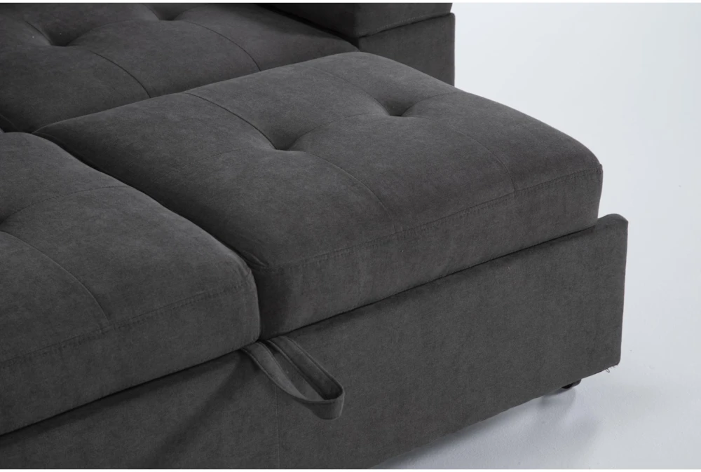 Flinn 103" 2 Piece Convertible Sleeper Sectional With Left Arm Facing Storage Chaise 6 Flinn 103" 2 Piece Convertible Sleeper Sectional With Left Arm Facing Storage Chaise - Image 6