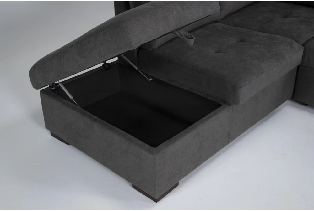 Flinn 103" 2 Piece Convertible Sleeper Sectional With Left Arm Facing Storage Chaise 7 Flinn 103" 2 Piece Convertible Sleeper Sectional With Left Arm Facing Storage Chaise - Image 7