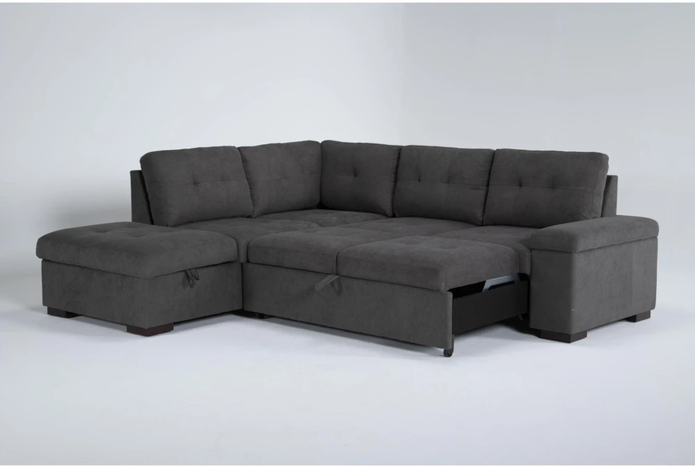 Flinn 103" 2 Piece Convertible Sleeper Sectional With Left Arm Facing Storage Chaise 5 Flinn 103" 2 Piece Convertible Sleeper Sectional With Left Arm Facing Storage Chaise - Image 5