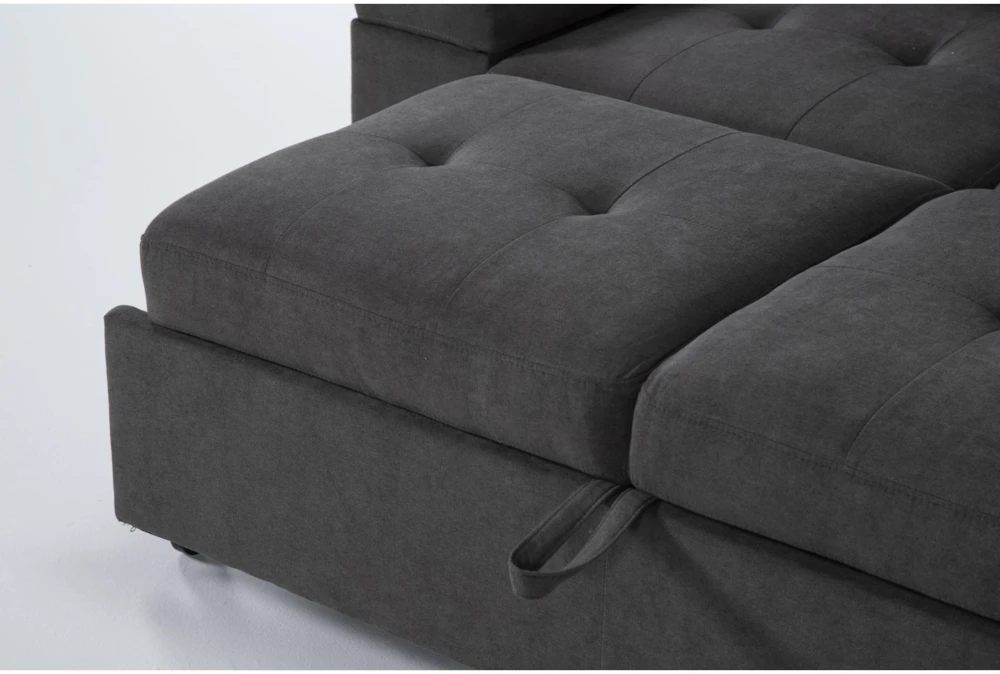 Flinn 103" 2 Piece Convertible Sleeper Sectional With Right Arm Facing Storage Chaise 6 Flinn 103" 2 Piece Convertible Sleeper Sectional With Right Arm Facing Storage Chaise - Image 6