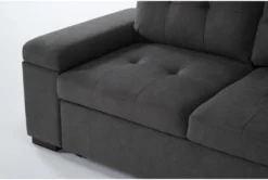 Flinn 103" 2 Piece Convertible Sleeper Sectional With Right Arm Facing Storage Chaise 19 Flinn 103" 2 Piece Convertible Sleeper Sectional With Right Arm Facing Storage Chaise -Living Room Furniture Shop 277166 grey fabric sectional detail 47