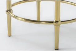 Camila Velvet Stool -Living Room Furniture Shop 277211 beige fabric bench detail 44