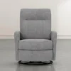 Dale IV Fabric Power Swivel Glider Recliner With Power Headrest & USB