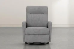 Dale IV Fabric Power Swivel Glider Recliner With Power Headrest & USB