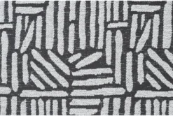 Perch II 40" Fabric Charcoal Large Round Ottoman -Living Room Furniture Shop 277904 grey fabric ottoman material 58