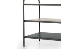 Metal + Marble 3 Tier Accent Table -Living Room Furniture Shop 282307 grey marble nightstand detail 46